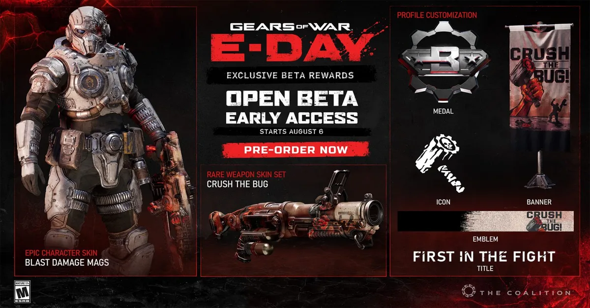 Marcus Fenix durante una partida de Gears of War: E-Day
