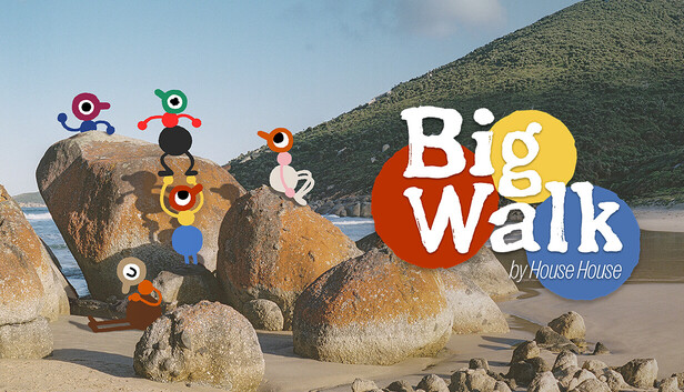 Personajes de Big Walk explorando juntos su mundo