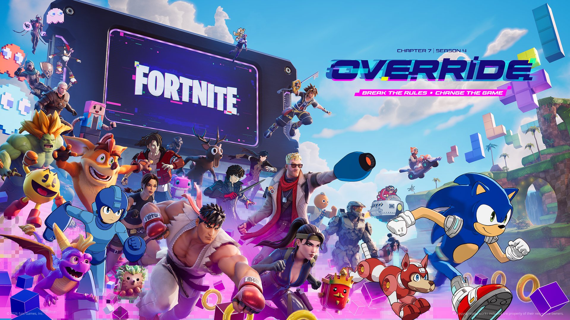 Personajes y colaboraciones de Fortnite Capítulo 7 Temporada 4 Glitch